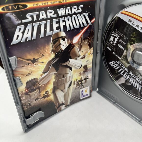 Star Wars: Battlefront (Microsoft Xbox, 2005) Platinum Hits Complete CIB Tested - Picture 8 of 9
